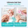 imageCOSLUS Rechargeable Baby Nail File Cordless Baby Nail Trimmer Electric with 5 Speeds amp 6 Grinding Heads for Baby Kid CPC Certified and Quiet Design  Safe for Sleep Trim Buffer C52 GreenStrawberry Pink