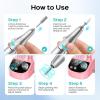imageCOSLUS E50 Professional Electric Nail Drill 35000RPM Steady Power with LED Display for Acrylic Gel amp Natural Nails  Easy to Use for Women Nail Art Practice Desktop Nail File at Home DIY or SalonPink