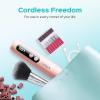 imageCOSLUS C52 Electric Cordless Nail Drill Professional Nail File kit with LED Screen for Acrylic Gel Powder Portable for Home DIY amp Salon Use Manicure Pedicure for Beginners Women Travel PurpleRed