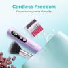 imageCOSLUS C52 Electric Cordless Nail Drill Professional Nail File kit with LED Screen for Acrylic Gel Powder Portable for Home DIY amp Salon Use Manicure Pedicure for Beginners Women Travel PurplePurple