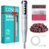 imageCOSLUS C50 Cordless Electric Nail Drill  12Speed Professional Nail File with LED Display for All Manicure Shaping amp Gel Removal Nail Art Practice Essentials Home DIY amp Portable Travel Use PurpleGrey