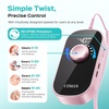 image:imageCOSLUS E51 Electric Nail Drill Professional Rechargeable Nail File with Stand for All Manicure Shaping amp Gel Removal EntryLevel Easy 40000RPM EFile for Nail Art Practice Home DIY and Salon PinkPink