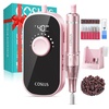 image:imageCOSLUS E51 Electric Nail Drill Professional Rechargeable Nail File with Stand for All Manicure Shaping amp Gel Removal EntryLevel Easy 40000RPM EFile for Nail Art Practice Home DIY and Salon PinkPink